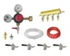 Krowne NITROKIT4 Nitro Kit – 4‑Faucet CO2 Reg W/N2 Manifold 5′ & 20′ Air Lines 4 Sankey Taps Probe 1 image