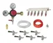 Krowne NITROKIT6 Nitro Beer Kit, CO2/N2 w/Adp, 6‑Man, 5′ Red Vinyl + 30′ Ny Air 6 Sankey Taps, Probe 1 image