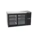 Krowne SD60 60" Refrigerated Back Bar Cabinet w/ 2 Sliding Glass Doors, 4 Shelves, Black Front 3 image