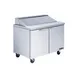 Kool-It KST-48-2 48" Two Section Sandwich / Salad Prep Table w/ 2 Doors, 12 Pans 1 image