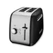 KitchenAid KMT2115OB 2 Slice Toaster with Manual Lift, Onyx Black Color, 1.5"  Extra Wide Slots 1 image