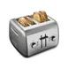KitchenAid KMT4115CU 4 Slice Toaster w/ Manual High-Lift Lever, Contour Silver Color 4 image
