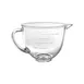 KitchenAid KSM35GB 3.5-qt Tilt-Head Glass Bowl with Handle and Lid for Mini Plus Series 1 image