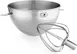 KitchenAid KN3CW 3-qt Stainless Steel Mixing Bowl and Whip for Stand Mixers 1 image