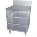 LaCrosse CL24GR-DB 24" Underbar Glass Rack Storage Unit w/ Drainboard Top, Open Front Base 1 image