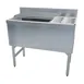 LaCrosse SD36-24CTL+10 Bottle Well Bin Underbar Ice Bin/Cocktail Station  w/ 120 lbs Ice Capacity 1 image