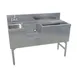 LaCrosse SK4-24ICRBSHSL+10 48" Blender Station Underbar Ice Bin/Cocktail Station w/ 10 Circuit - 63 lbs 1 image