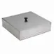 Lakeside 9341 Dish Dispenser Tube Cover, 14" X 14" X 3-3/4"H, Stainless Steel 1 image