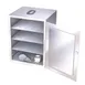 Lakeside 112 Stainless Steel 3-Shelf Food Carrier Box for Room Service Tables - Solid Fuel  1 image
