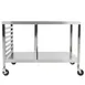 Lakeside 130 Stainless Steel Portable Work Table, 27x48 Top, Channel Ledges for 15 Sheet Pans, 1-1/2 Spacing 3 image