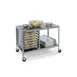 Lakeside 130 Stainless Steel Portable Work Table, 27x48 Top, Channel Ledges for 15 Sheet Pans, 1-1/2 Spacing 4 image