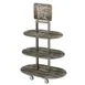 Lakeside 155044 Isle 'N Go Merchandising Display Cart w/ (3) Wood Laminate Shelves 1 image