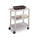 Lakeside 2000 3-Shelf Beige Plastic Utility Cart w/ 300-lb Capacity - 32-1/2"W x 17-1/8"D x 34-7/8"H 1 image