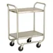 Lakeside 210 Stainless Steel 2-Shelf Tubular Utility Cart - 27" x 17-1/2" x 35-3/4" 1 image