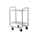 Lakeside 210 Stainless Steel 2-Shelf Tubular Utility Cart - 27" x 17-1/2" x 35-3/4" 3 image