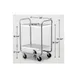 Lakeside 210 Stainless Steel 2-Shelf Tubular Utility Cart - 27" x 17-1/2" x 35-3/4" 4 image