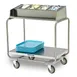 Lakeside 214 Tray & Silver Cart w/ Stainless Steel Angle Frame, (4) 1/3 Size Pans 1 image