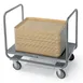 Lakeside 217 Stainless Steel Platform Truck, 21.5x33.75, 400 lb, Dual Handle, 5 Swivel Casters 1 image