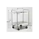 Lakeside 221 Stainless Steel 2-Shelf Tubular Utility Cart - 30" x 20" x 35-3/4" 3 image