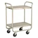 Lakeside 243 Stainless Steel 2-Shelf Tubular Utility Cart - 36" x 22" x 40-5/8" 1 image
