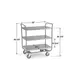 Lakeside 244 Stainless Steel 3-Shelf Tubular Utility Cart - 36" x 22" x 40-5/8" 3 image