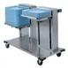 Lakeside 2818 Mobile Double Platform Cantilever Tray Dispenser for 14" x 18" Trays 1 image