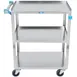 Lakeside 311 Standard Duty Stainless Steel 3-Shelf Utility Cart w/ 300 lb. Capacity 3 image