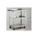 Lakeside 311 Standard Duty Stainless Steel 3-Shelf Utility Cart w/ 300 lb. Capacity 4 image