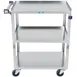 Lakeside 311A 3-Shelf Light Duty Utility Cart w/ 300 lb Capacity, (1) Push Handle 3 image