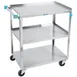 Lakeside 322 Stainless Steel 3-Shelf Utility Cart w/ 300 lb. Capacity 1 image
