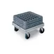 Lakeside 337 Aluminum Glass Rack Dolly, Silver, 700 lb, 20x20 Rack, NSF Certified 1 image