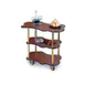 Lakeside 36400 Serving Cart with Organic Shaped Top and (3) Shelves, Laminate Finish 1 image