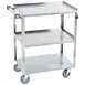Lakeside 411 Stainless Steel 3 Shelf Utility Cart w/ 500 lbs Capacity 1 image