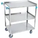 Lakeside 422 Stainless Steel 3 Shelf Utility Cart w/ 500 lbs Capacity 1 image