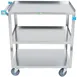 Lakeside 422 Stainless Steel 3 Shelf Utility Cart w/ 500 lbs Capacity 3 image