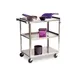 Lakeside 422A Stainless Steel 3 Shelf Medium Duty Utility Cart w/ 500 lbs Capacity 3 image