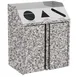 Lakeside 4315 Waste & Recycle Station, 37-1/2"W X 23-1/4"D X 45-1/2"H 3 image