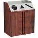Lakeside 4315 Waste & Recycle Station, 37-1/2"W X 23-1/4"D X 45-1/2"H 4 image