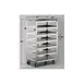Lakeside 437 Stainless Steel Economy Tray Delivery Cart with w/ 6 Shelves & Cover 4 image