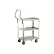 Lakeside 4411 Handler Stainless Steel 3 Shelf Medium Duty Utility Cart w/ 15-1/2" x 24" Shelf Size 3 image