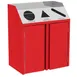 Lakeside 4415 Waste & Recycle Station, 37-1/2"W X 23-1/4"D X 45-1/2"H 3 image