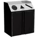 Lakeside 4415 Waste & Recycle Station, 37-1/2"W X 23-1/4"D X 45-1/2"H 4 image