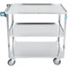 Lakeside 444 Stainless Steel 3 Shelf Utility Cart - 500 lbs capacity 3 image