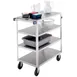 Lakeside 446 Stainless Steel 4-Shelf Open Tray Truck w/ 11-1/8" Clearance 1 image
