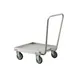 Lakeside 452 Stainless Steel Glass Rack Dolly, 400 lb, Silver, Push Handle, 5" Swivel Casters 3 image