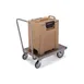 Lakeside 455 Stainless Steel Platform Truck, 24x36, 650 lbs, Continuous Handle, Swivel Casters 1 image