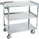 Lakeside 459 54" Handler™ 3-Shelf Stainless Steel Heavy Duty Utility Cart 1 image