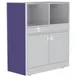 Lakeside 4608 Mobile Waitress Station, 48"W x 23"D x 55"H, Stainless Steel, Adjustable Shelves, Utility Drawers 4 image