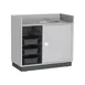 Lakeside 4610 Stainless Steel Mobile Bussing / Waitress Station, 49"W x 28"D x 46-1/4"H 3 image