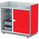 Lakeside 4612 Mobile Bussing Station, 49"W x 28"D x 46.25"H, Stainless Steel & Laminate Finish 3 image